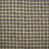 dark green and tan small woven check