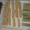 New batches of soap curing.  They will be ready for use after Jan. 10, 2014.  The light creamy color is scented with Spiced Plum and is just delightful. More apple and more Lavender.